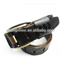 Ceinture de luxe en cuir véritable italienne drapée artisanale Business Leisure Chaussure pour homme Boutique cadeau cowboy club